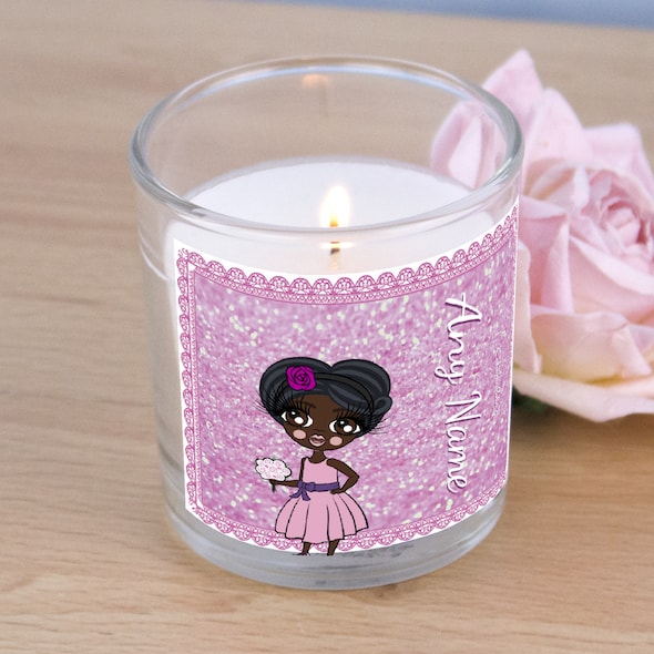 ClaireaBella Girls Pink Glitter Scented Candle - Image 2
