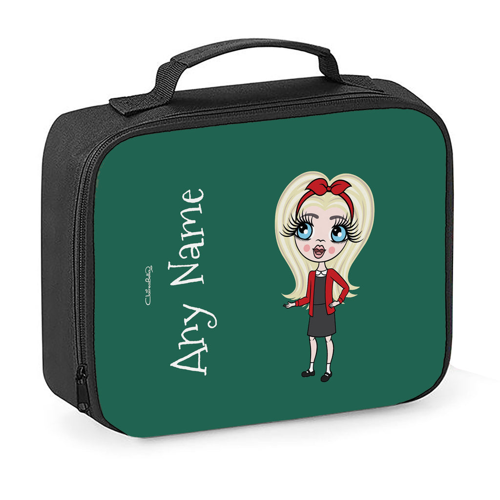 ClaireaBella Girls Green Cooler Lunch Bag
