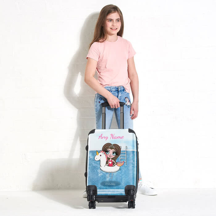 ClaireaBella Girls Unicorn Float Suitcase