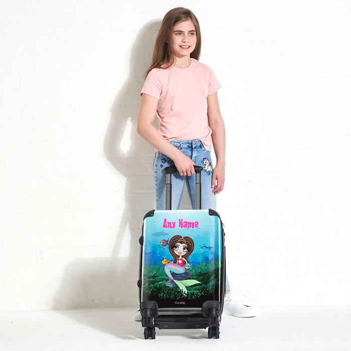 ClaireaBella Girls Mermaid Suitcase