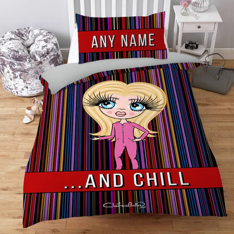 ClaireaBella Girls Personalised...And Chill Bedding