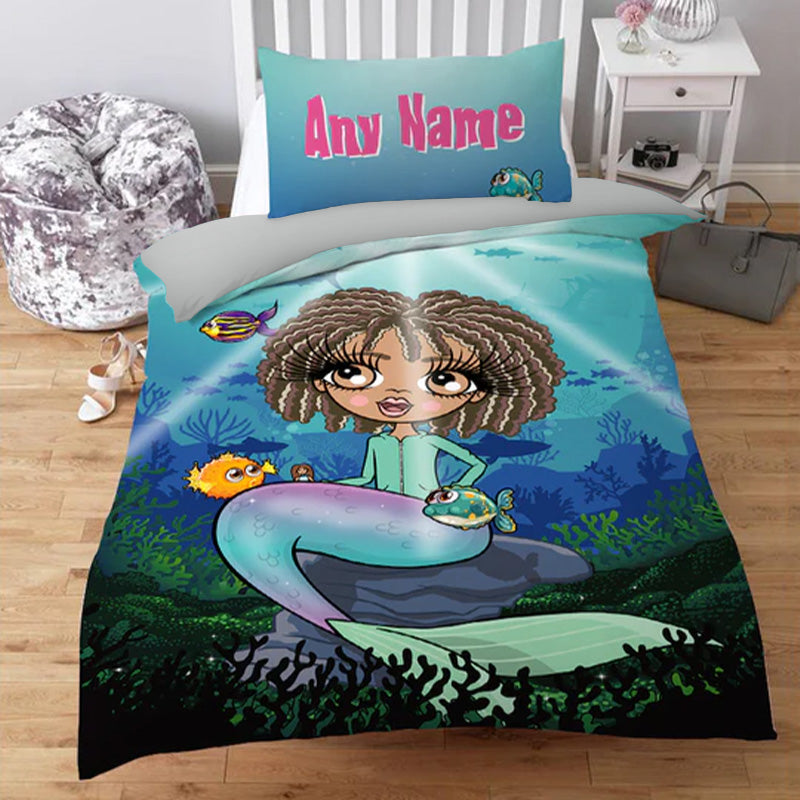 ClaireaBella Girls Personalised Mermaid Bedding