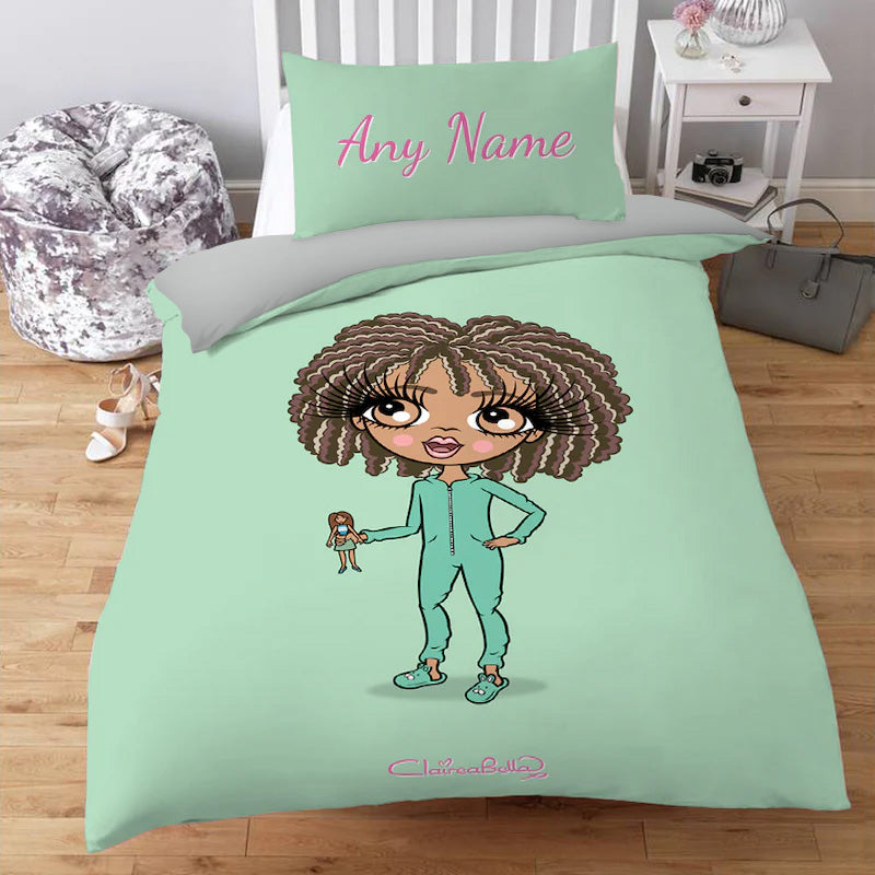 ClaireaBella Girls Personalised Candy Mint Bedding