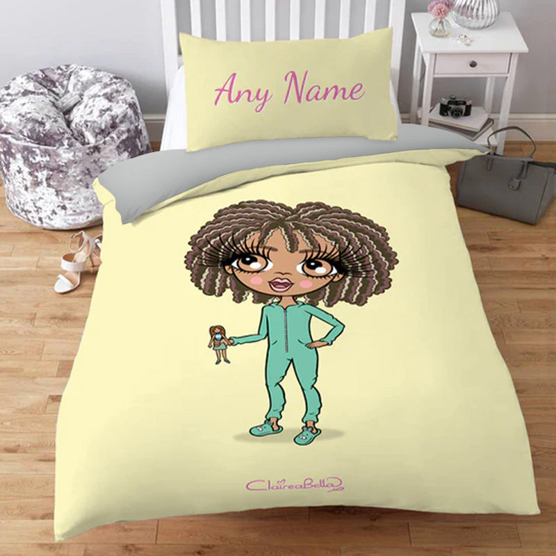 ClaireaBella Girls Personalised Candy Lemon Bedding