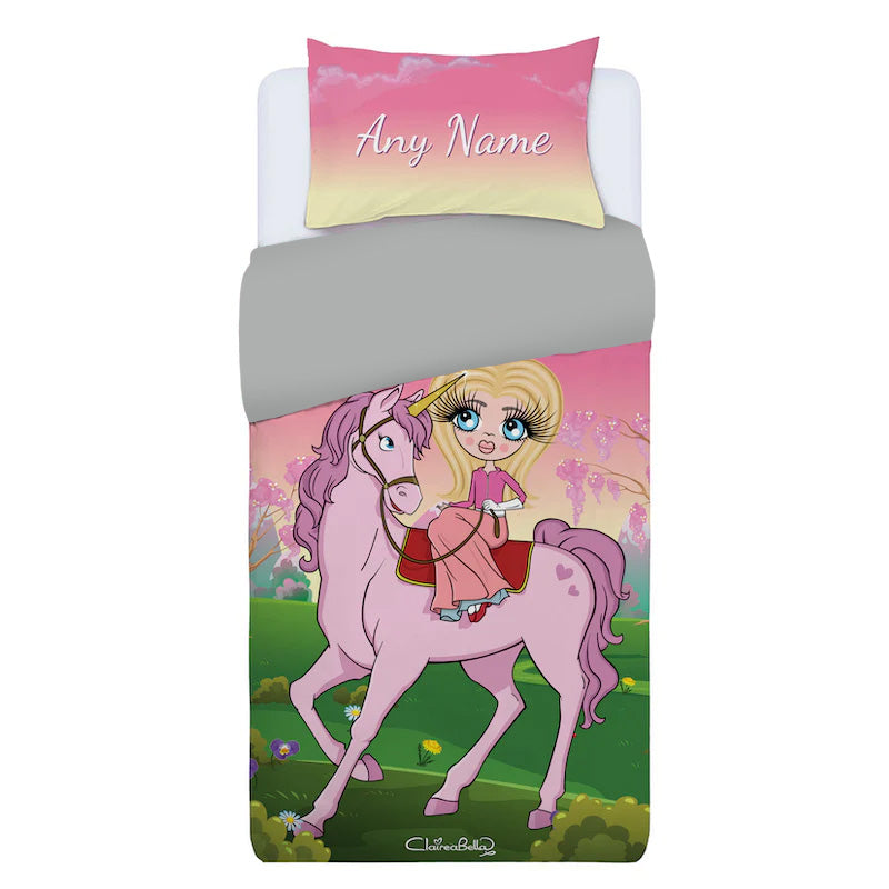 ClaireaBella Girls Personalised Unicorn Dreams Bedding