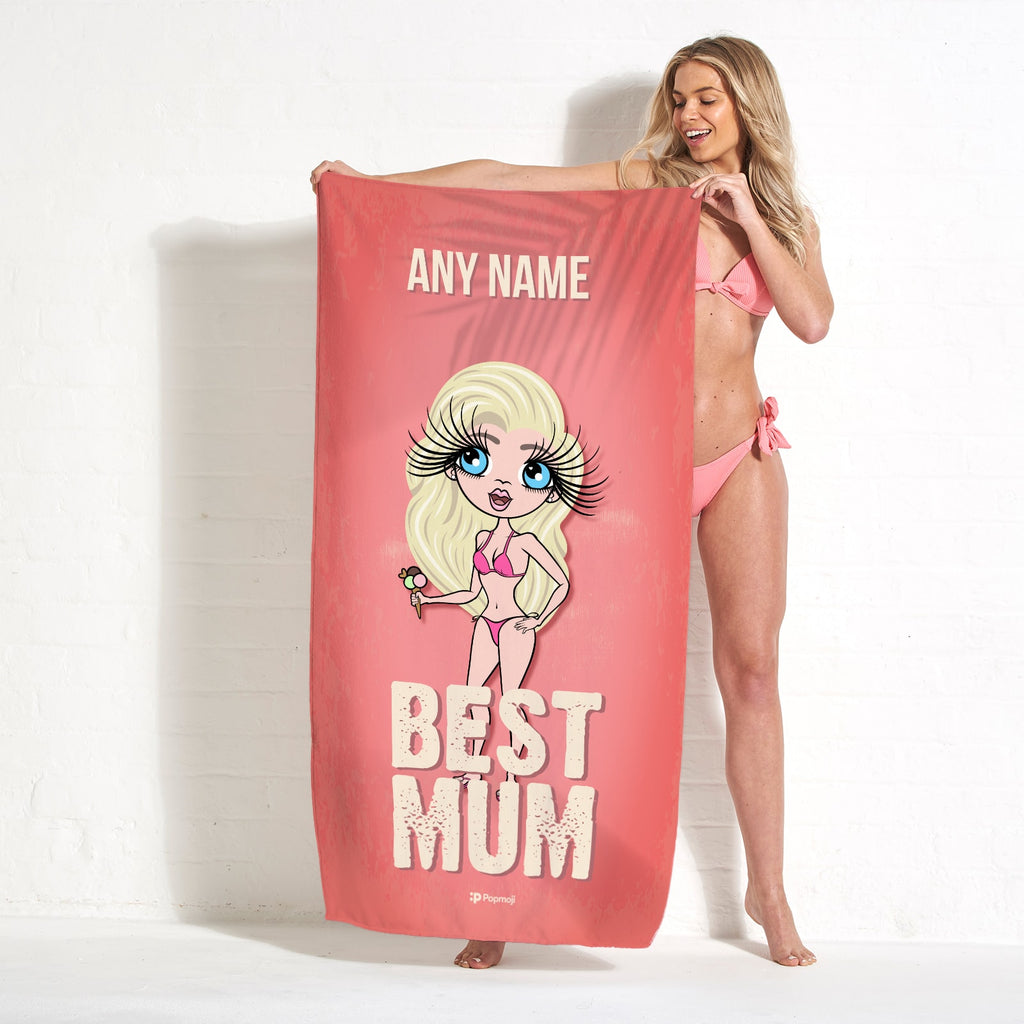 ClaireaBella Best Mum Beach Towel