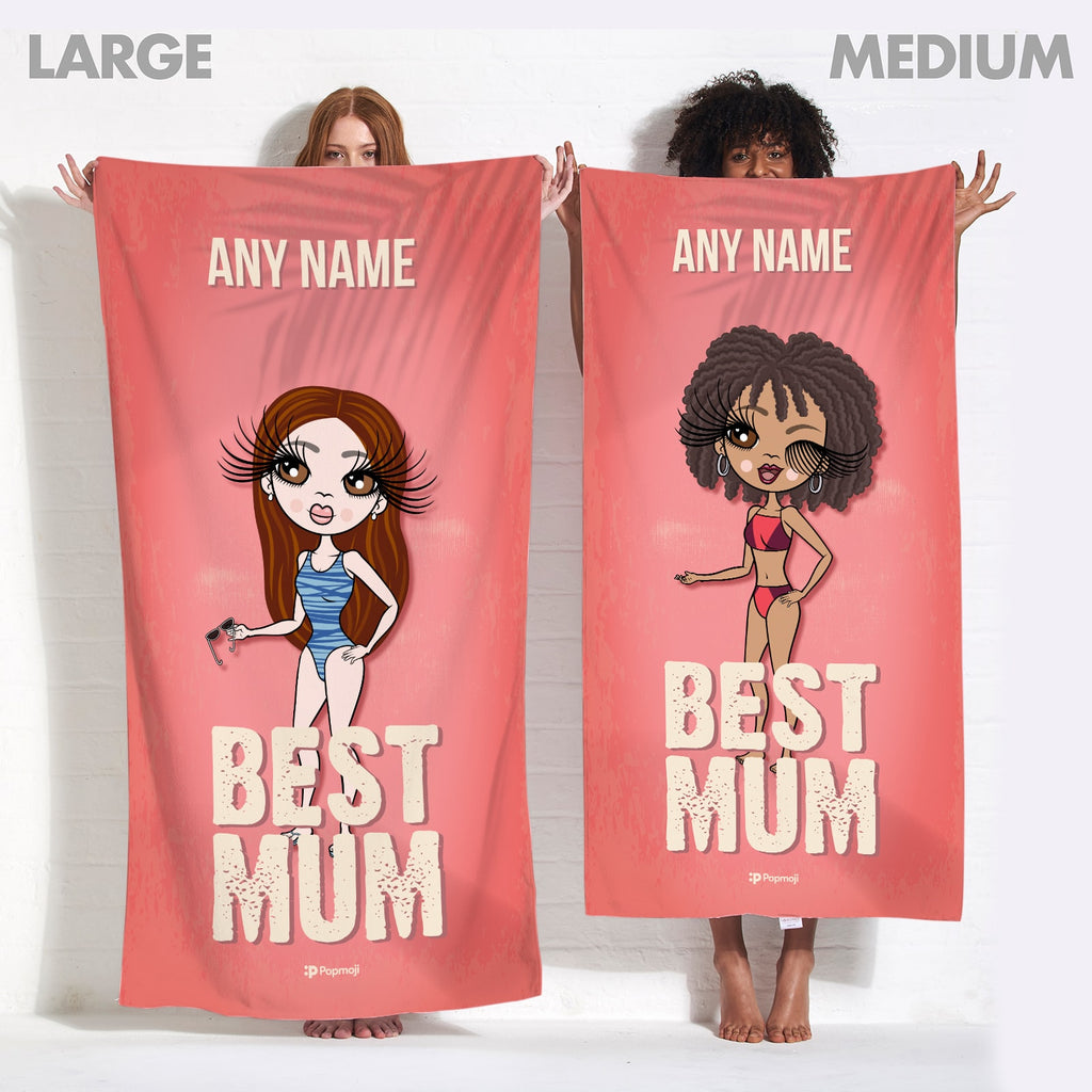 ClaireaBella Best Mum Beach Towel