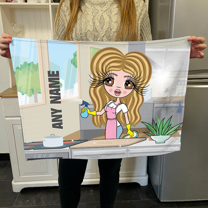 ClaireaBella Personalised Queen Of Clean Tea Towel