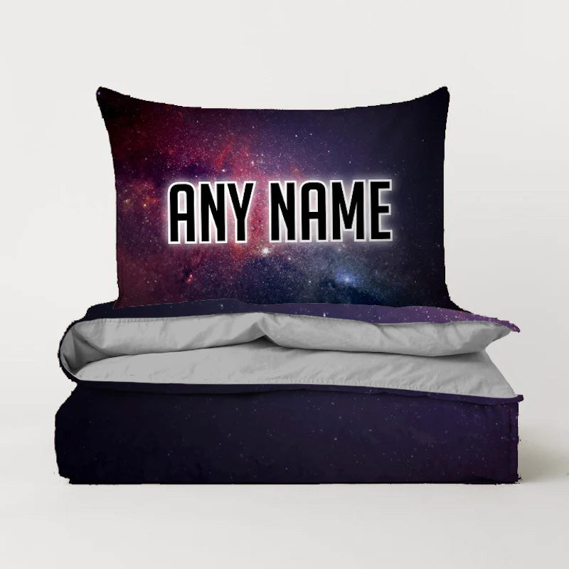Jnr Boys Personalised Galaxy Bedding