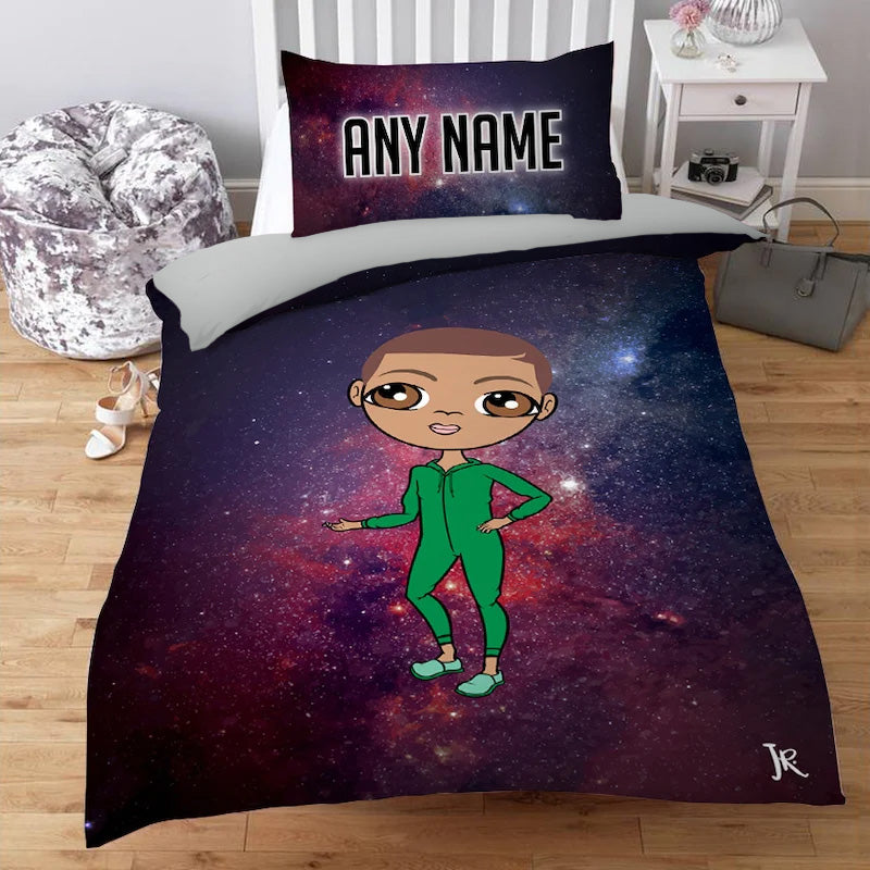 Jnr Boys Personalised Galaxy Bedding