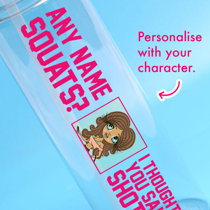 ClaireaBella Squats Water Bottle