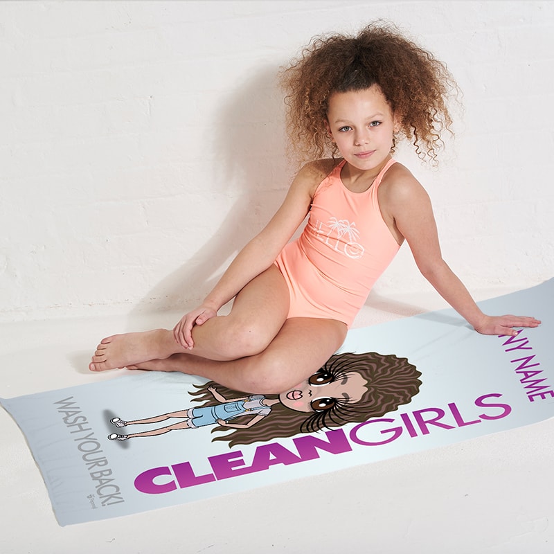 ClaireaBella Girls Clean Girls Beach Towel