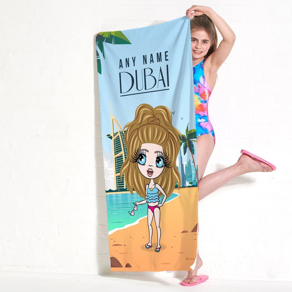 ClaireaBella Girls Dubai Beach Towel