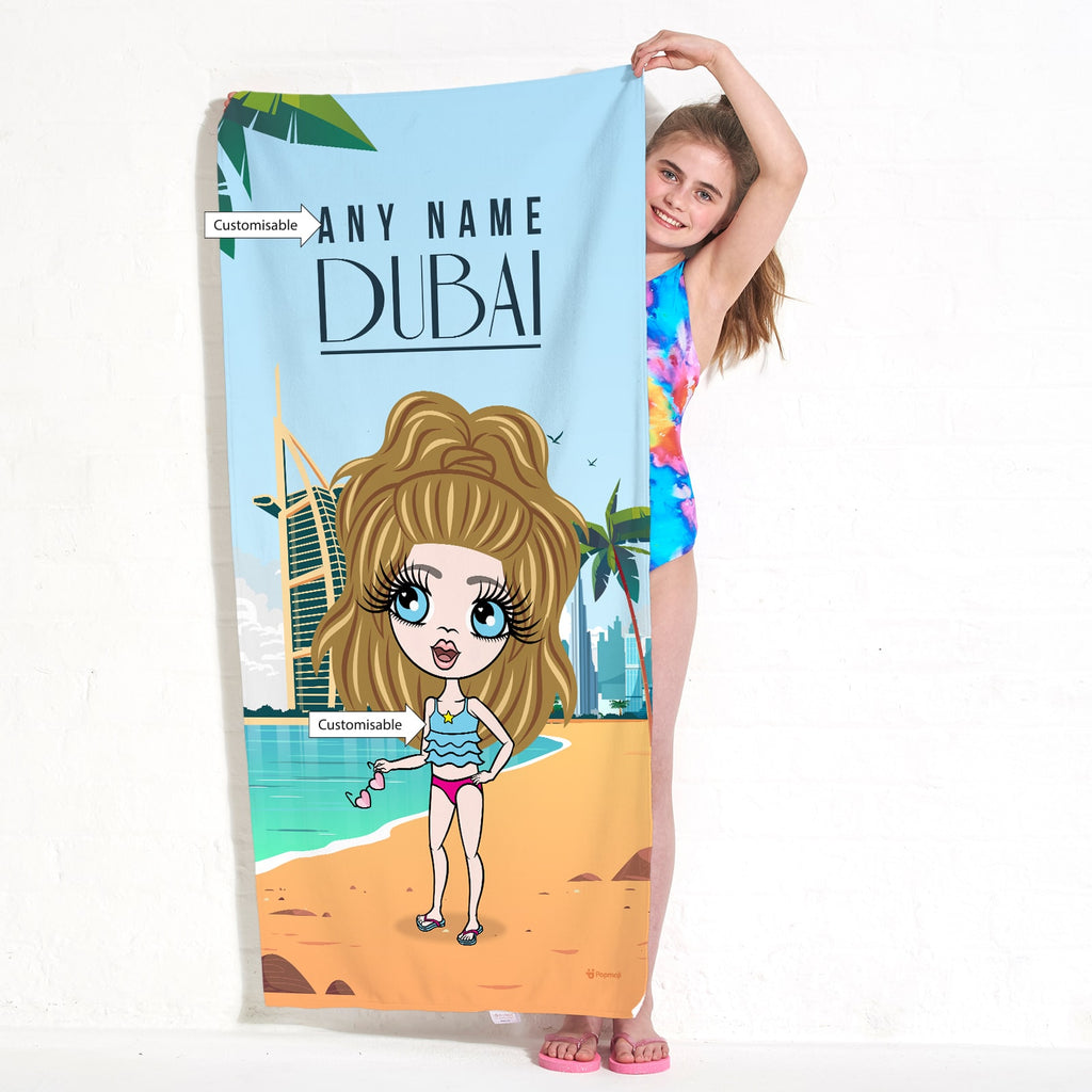 ClaireaBella Girls Dubai Beach Towel