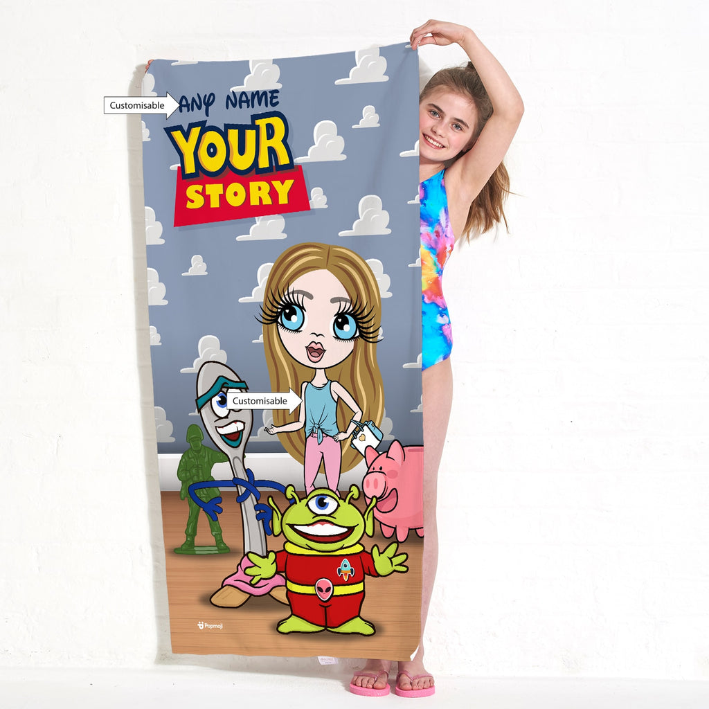 ClaireaBella Girls Your Story Beach Towel