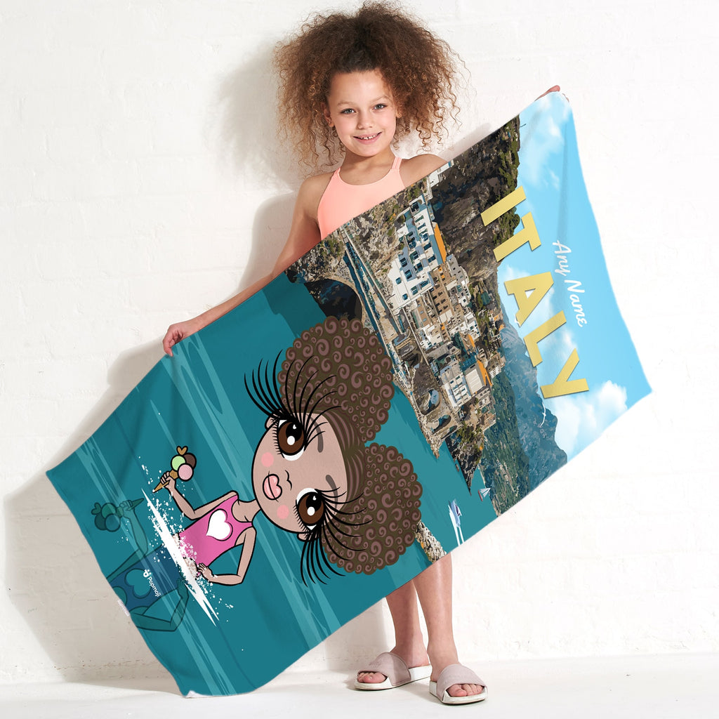 ClaireaBella Girls Italy Beach Towel