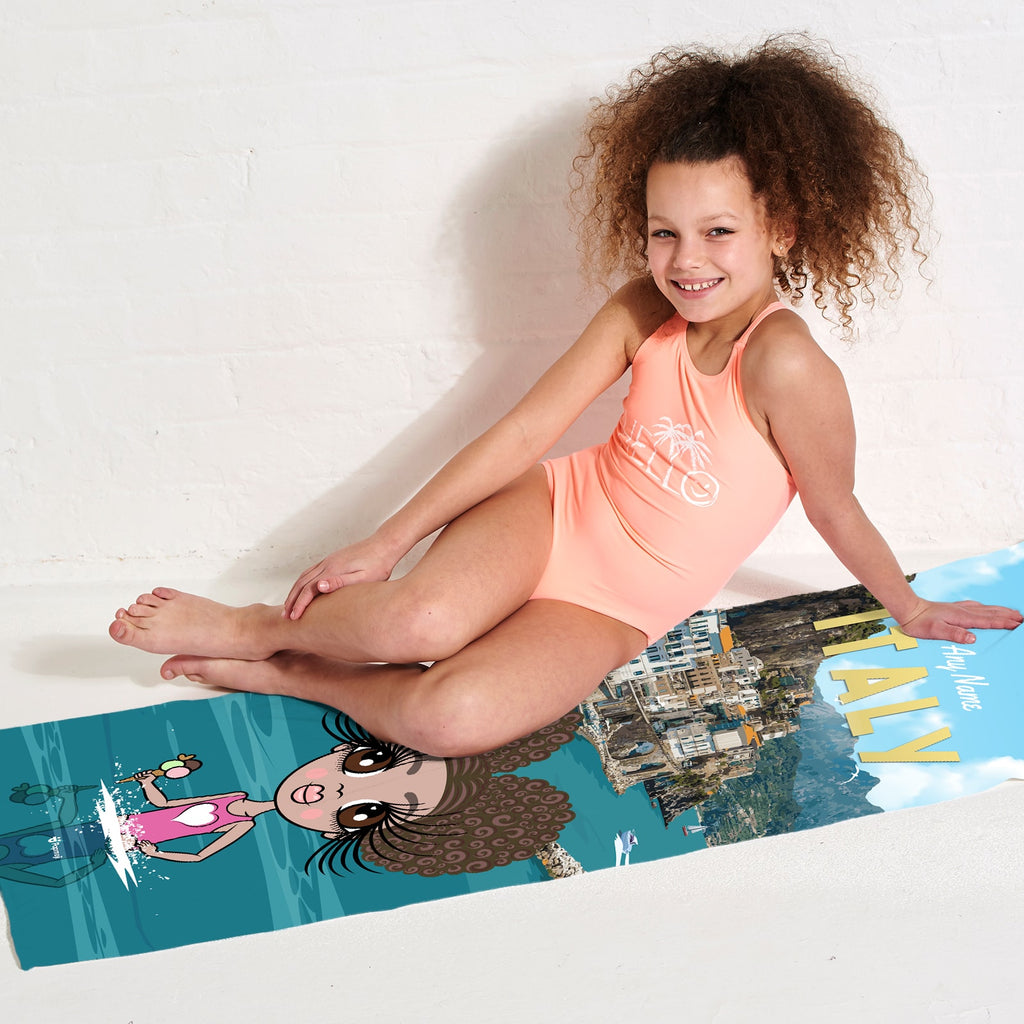 ClaireaBella Girls Italy Beach Towel