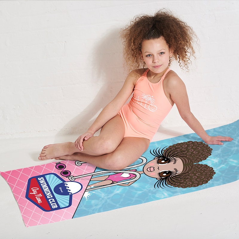 ClaireaBella Girls Poolside Swimming Towel