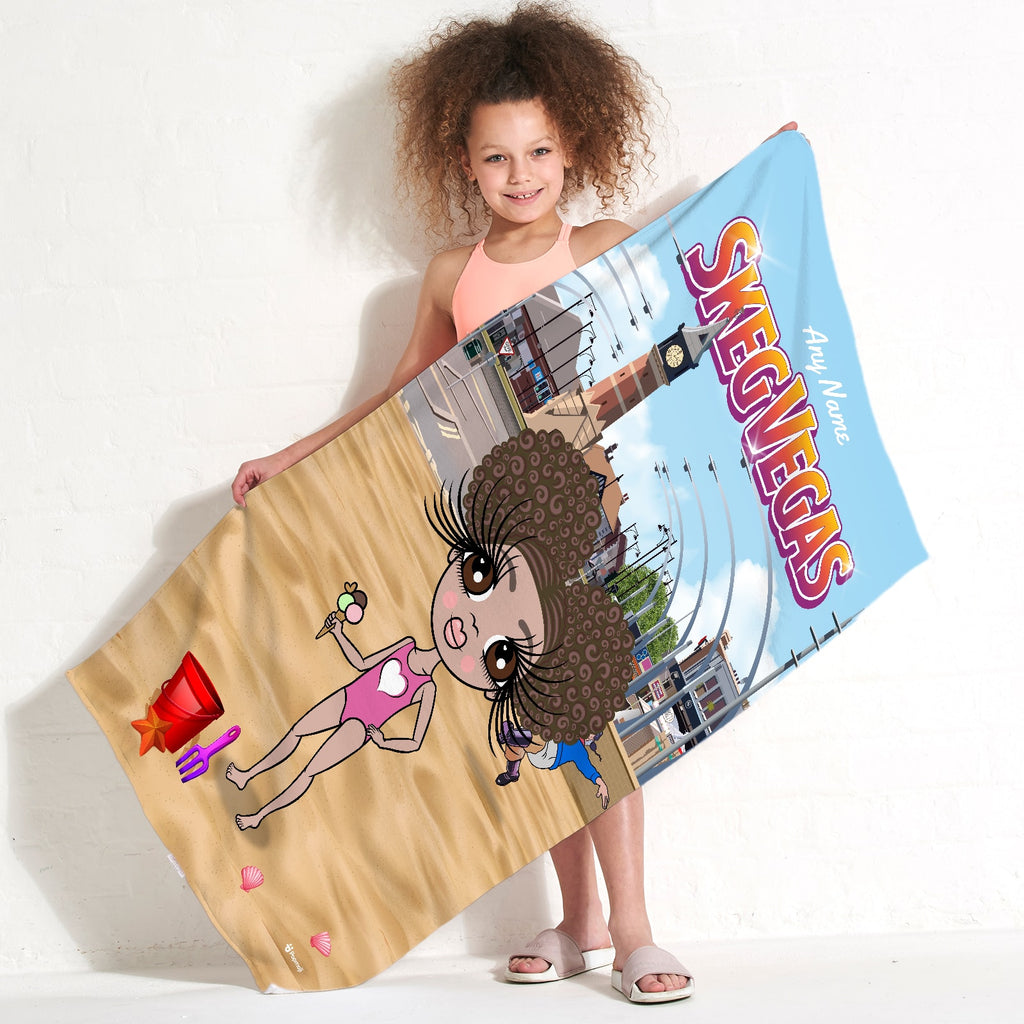 ClaireaBella Girls Skegness Beach Towel