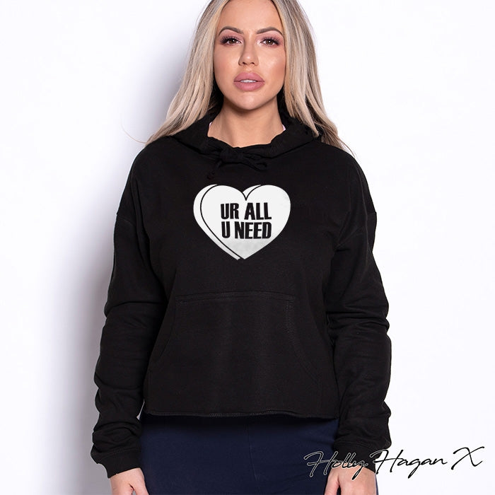 Holly Hagan X All You Need Cropped Hoodie - Image 1