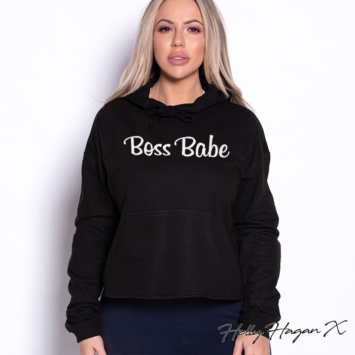 Holly Hagan X Boss Babe Cropped Hoodie - Image 5