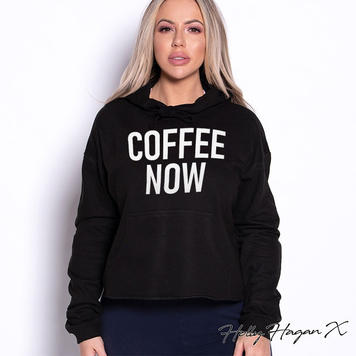 Holly Hagan X Coffee Now Cropped Hoodie - Image 4