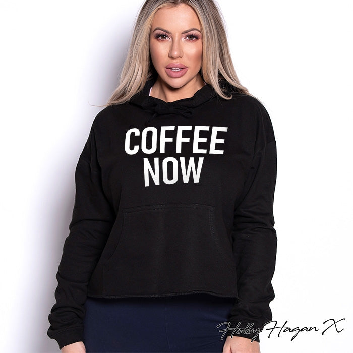 Holly Hagan X Coffee Now Cropped Hoodie - Image 6