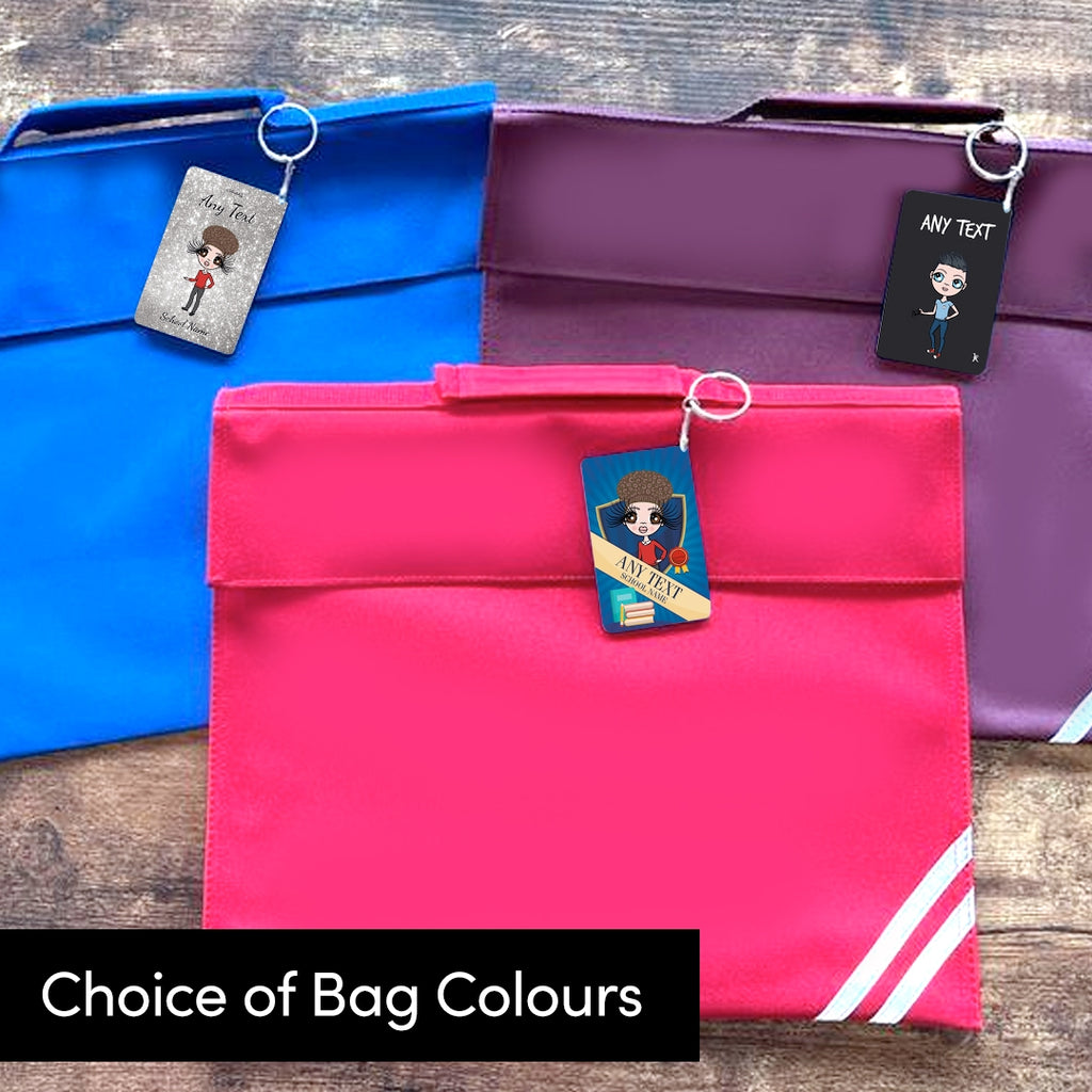 ClaireaBella Girls Personalised Keyring & Book Bag Bundle - Image 2
