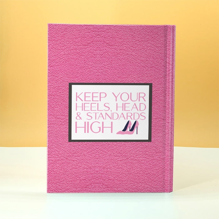 ClaireaBella Pink Leather Print Diary - Image 2