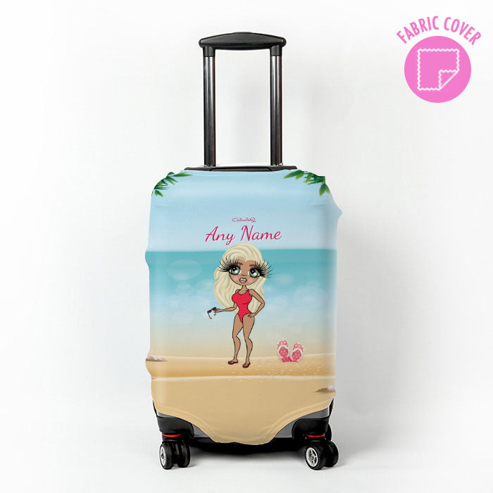 ClaireaBella Beach Print Suitcase Cover
