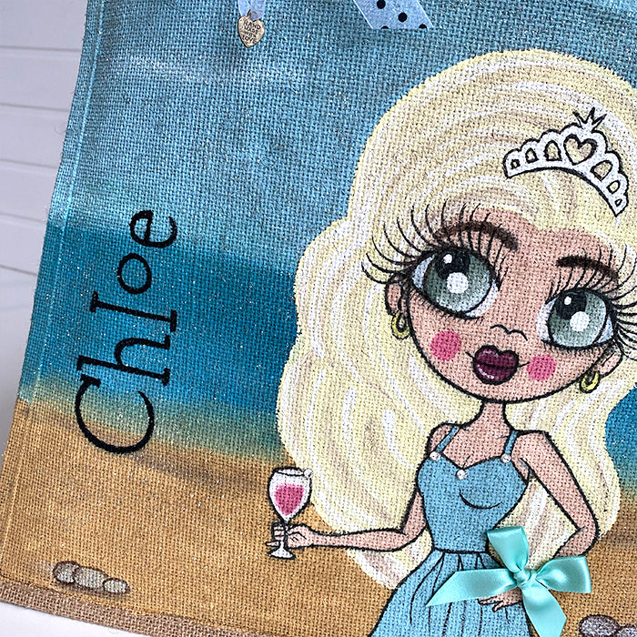 ClaireaBella On The Beach Large Jute Bag