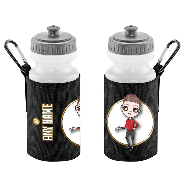 Jnr Boys Personalised Black Mini Rucksack & Water Bottle Bundle - Image 2