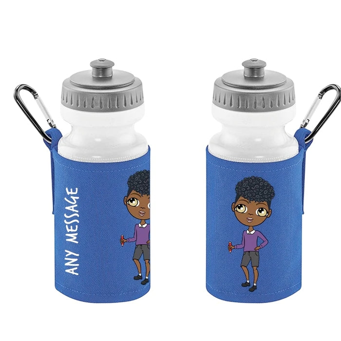Jnr Boys Personalised Blue Lunch Bag & Water Bottle Bundle - Image 3
