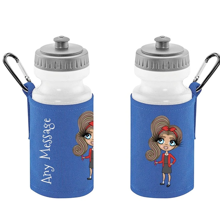 ClaireaBella Girls Personalised Blue Lunch Bag & Water Bottle Bundle - Image 2