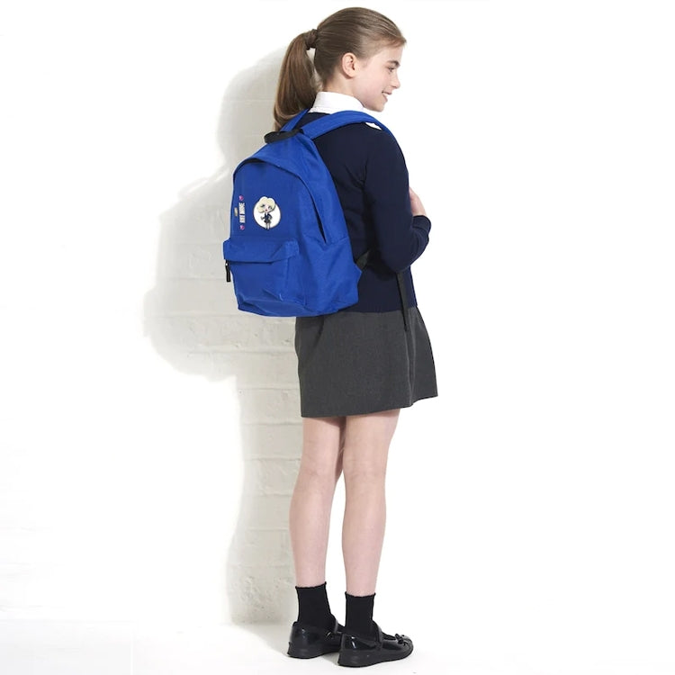 ClaireaBella Girls Personalised Blue Rucksack & Water Bottle Bundle - Image 2