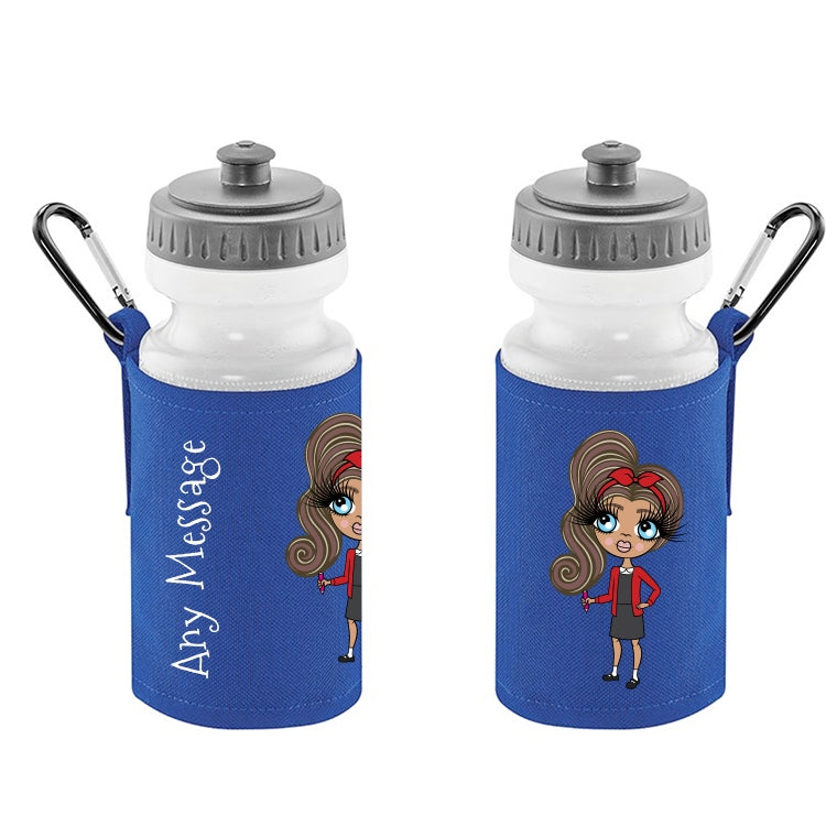 ClaireaBella Girls Personalised Blue Book Bag & Water Bottle Bundle - Image 2