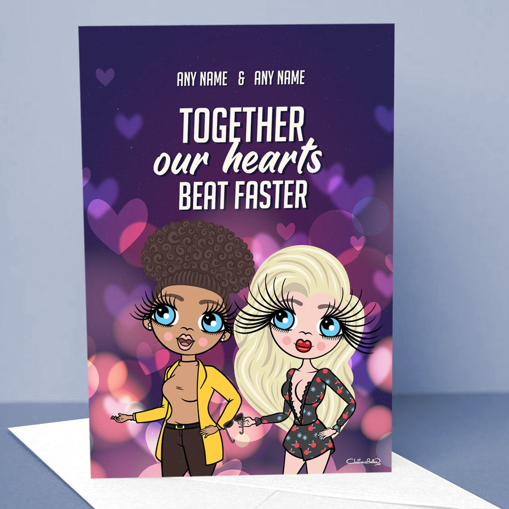 Multi Character Blurred Hearts Card - Image 4