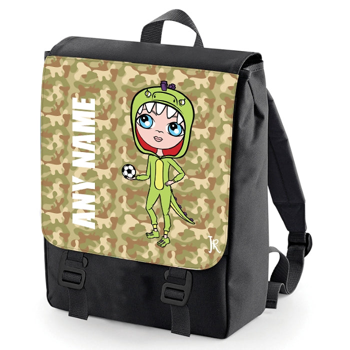 Jnr Boys Camouflage Print Backpack - Image 3