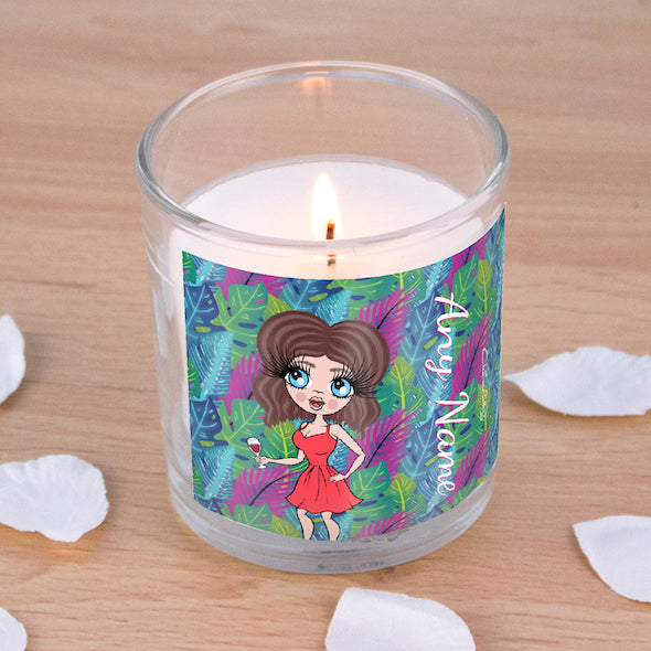 ClaireaBella Neon Leaf Scented Candle - Image 1
