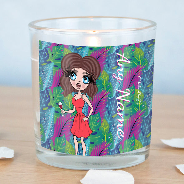 ClaireaBella Neon Leaf Scented Candle - Image 3
