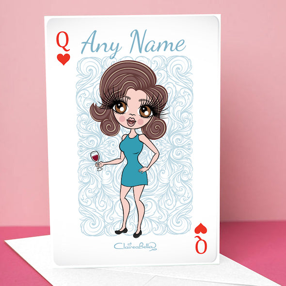 ClaireaBella Queen Of Hearts Greetings Card - Image 1