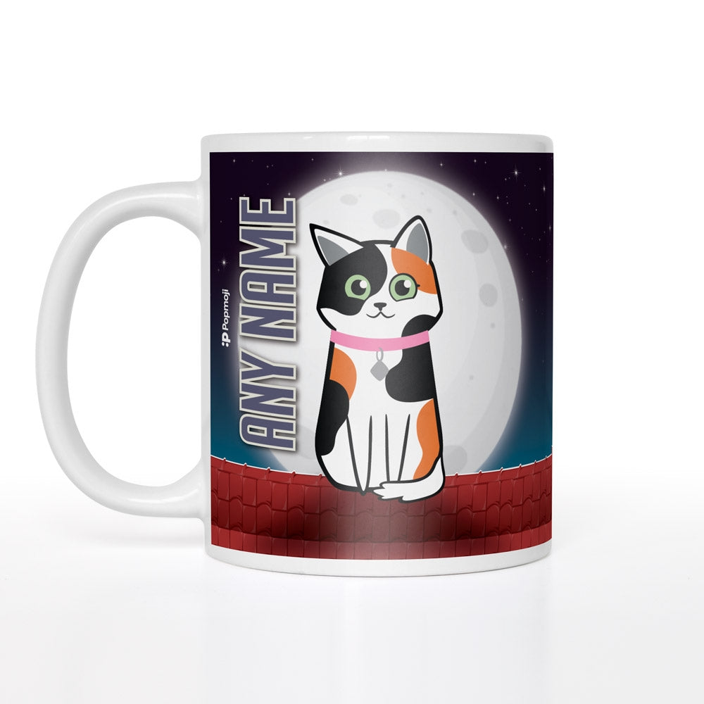 Personalised Cat Rooftop Mug - Image 1