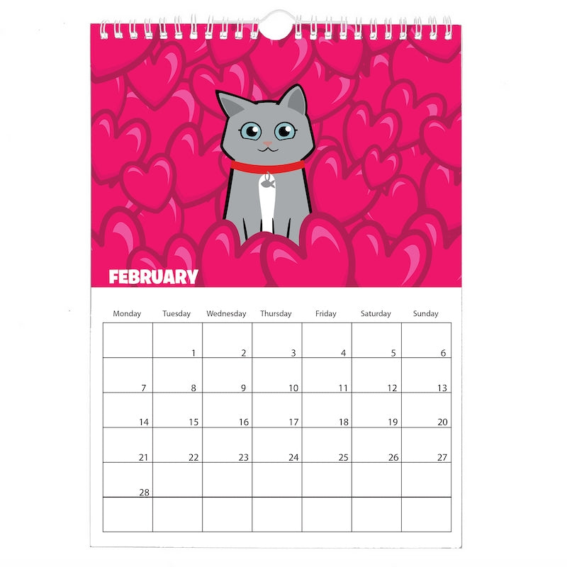 Personalised Cat Wall Calendar - Image 4