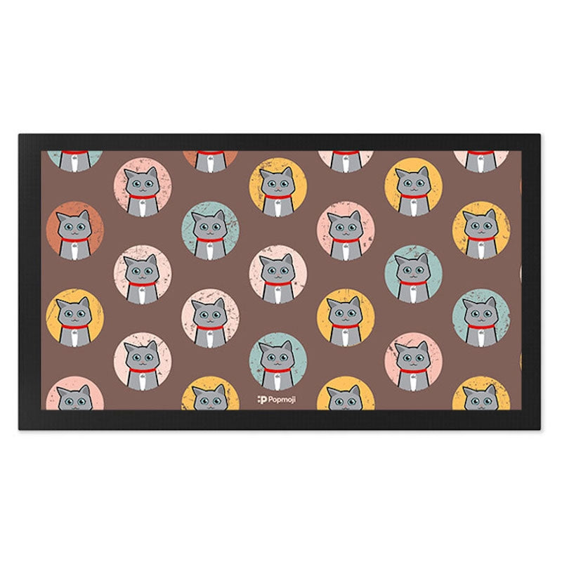 Personalised Cat Emoji Pet Mat - Image 2