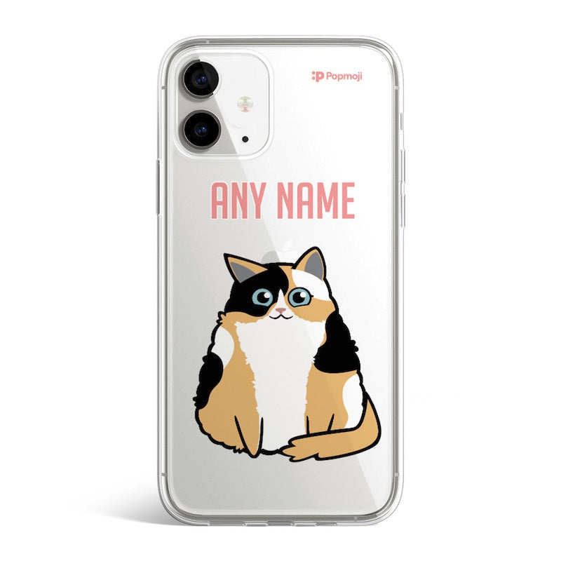 Personalised Cat Classic Clear Soft Gel Phone Case - Image 2