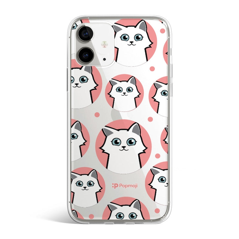 Personalised Cat Emoji Clear Soft Gel Phone Case - Image 2