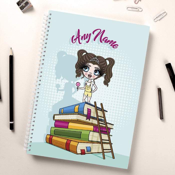 ClaireaBella Girls Tower of Books Notebook - Image 1
