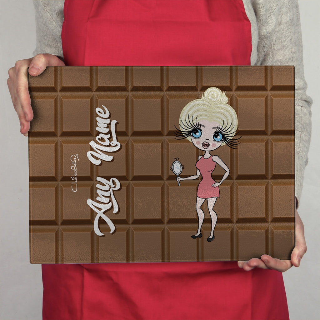 ClaireaBella Landscape Glass Chopping Board - Chocolate - Image 1