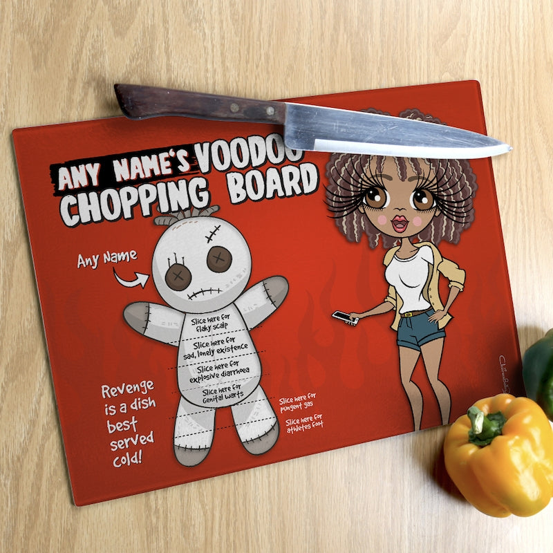 ClaireaBella Glass Chopping Board - Voodoo - Image 1