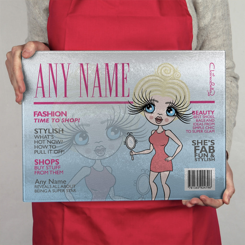 ClaireaBella Landscape Glass Chopping Board - Cover Girl - Image 3